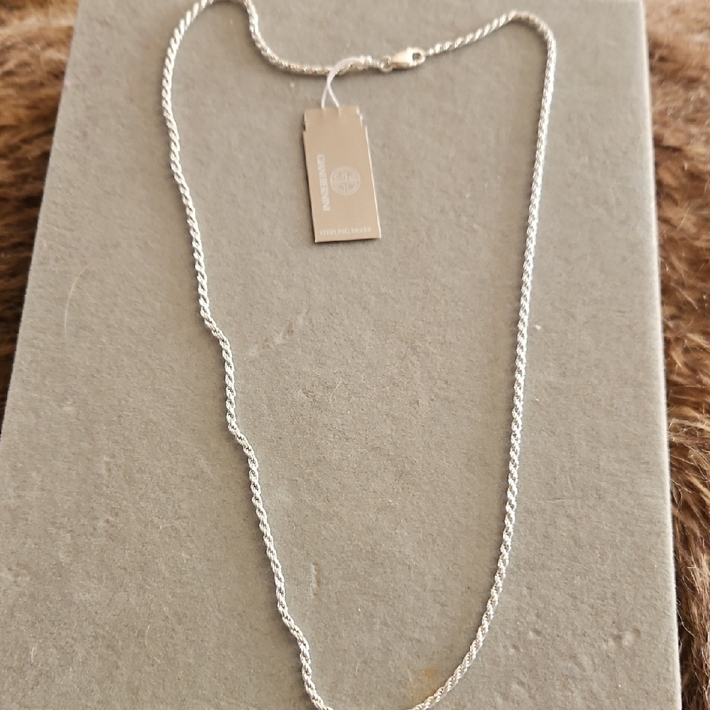 Giani Bernini Sterling Silver Rope Necklace